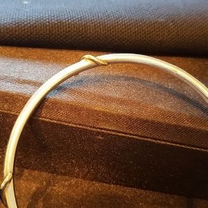 Sterling silver and 14k gold bracelet